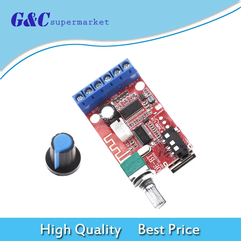 

Bluetooth 4.2 Receiver DC 12V 30W*2 Stereo Audio Power Amplifier Board AUX
