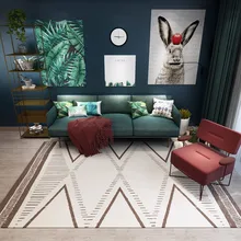 Персидский скандинавский стиль геометрический Коврик для гостиной противоскользящие мягкие детские коврики для спальни коврик большой размер коврики для дома