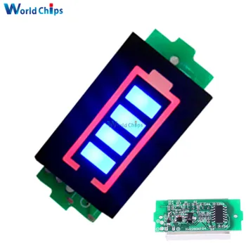 

1S Single 3.7V Lithium Battery Capacity Indicator Module 4.2V Blue Display Electric Vehicle Battery Power Tester Li-po Li-ion