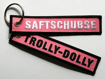 

Trolly Dolly Saftschubse Fabric Embroidery Key Ring Keyring