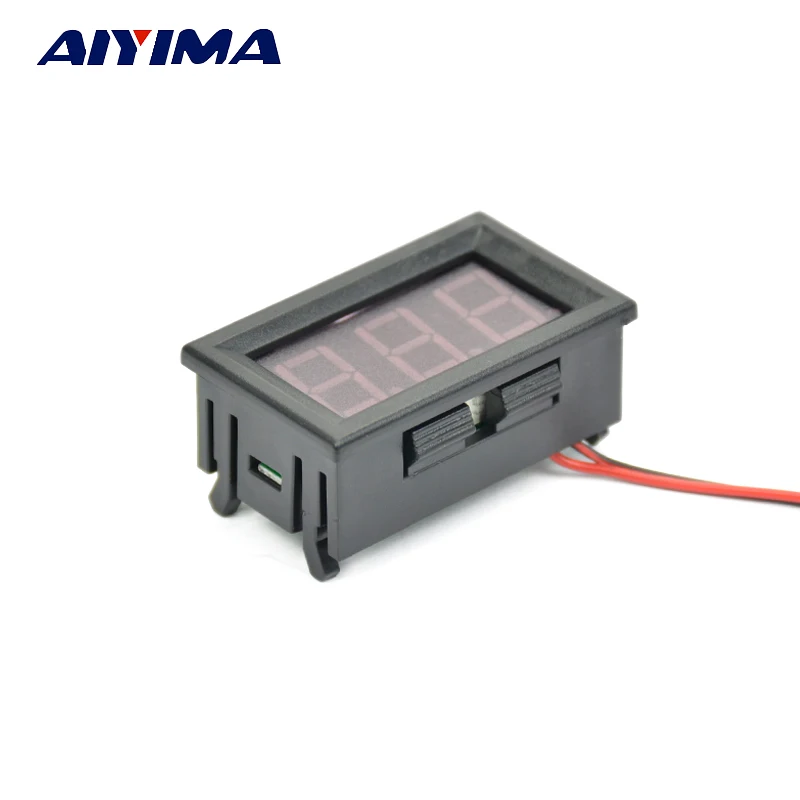 

AIYIMA 0.56'' DC5V-120V Two Wire LED Panel Digital Voltmeter Watt Current Amps Power Energy Meter For Electric Car Anti Reverse