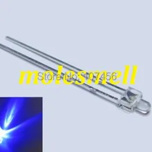 200 шт 2 мм синий прозрачный 12000MCD светодиодный Яркий синий светодиодный s свет