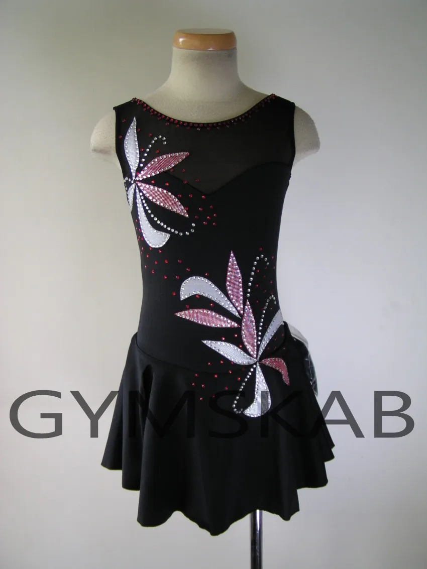 

2018 Elegant Figure Skating Dress Women's Girl's Customized Ice Skating Dress Gymnastics Costume 6712