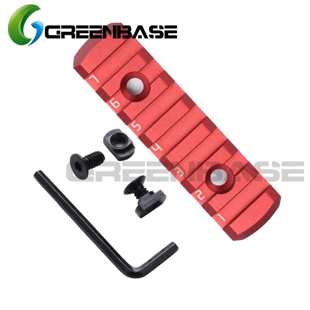 Ультратонкая направляющая Greenbase MLOK AR15 M4 M16 M lok накладка 20 мм адаптер для