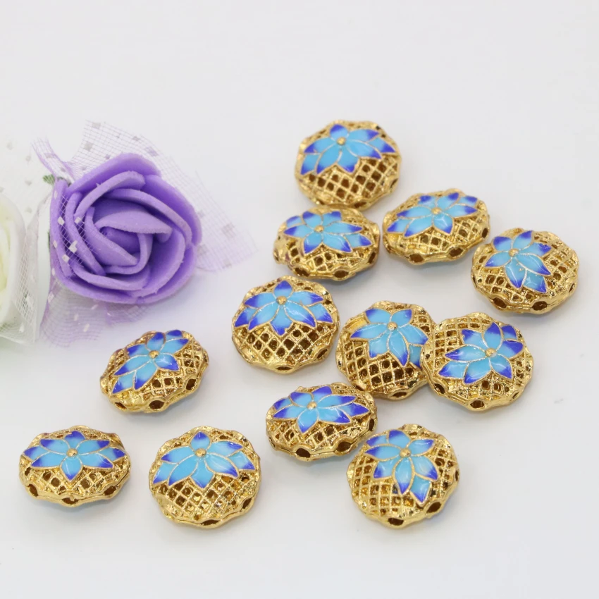 

30pcs 8x10mm AB Blue Multicolor Crystal Bead
