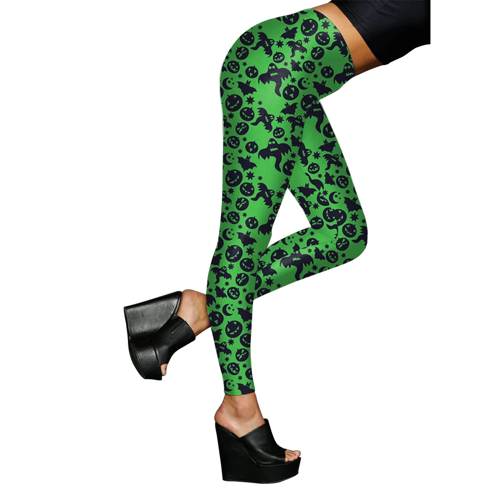 N-olsollo новые модные женские повседневные Леггинсы Готический Джек Скеллингтон Череп 3D Леггинсы с принтом эластичная талия Джеггинсы брюки