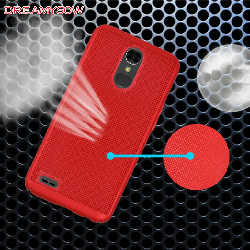 

Breathable Case For LG K10 2017 Q8 V30 Q6 Case luxury Matte Cooling Full PC Heat dissipation case coque funda
