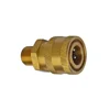 High Pressure Washer Car Washer Brass Connector Adapter Coupler G1/4 Male + 1/4