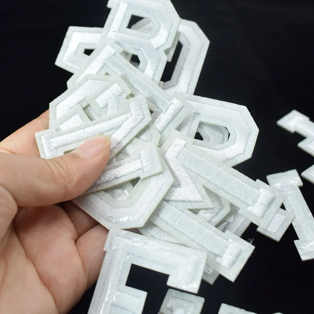 Sew or Iron On Embroidered Letter Patch Badge Sticker Cloth Applique DIY Crafts