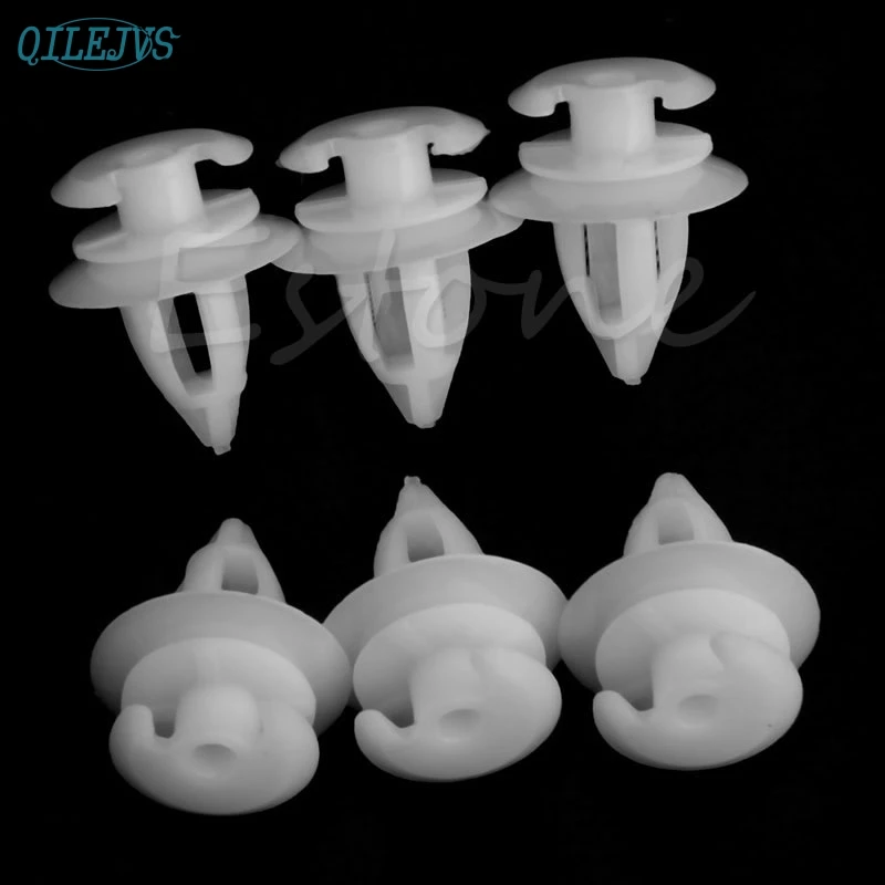 20Pcs 9mm Hole Car Door Panel Plastic Rivets Bumpers Retainer Clips for