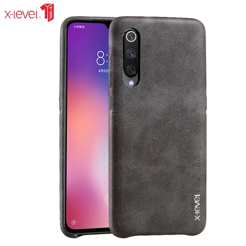 

For Xiaomi Mi 9 Mi9 Cases Soft Touch Ultra Slim Business Back Cover Coque For Xiaomi Mi 9 SE PU Leather Case