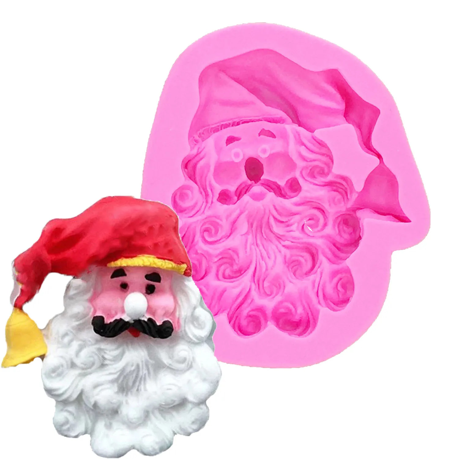 Santa Claus mold DIY silicone cake Christmas decoration mould Father soap form tools T1171 | Дом и сад