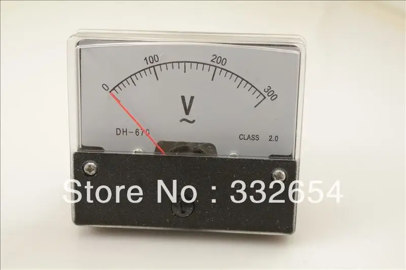 Buy 300V AC Analog Voltage Meter Voltmeter 71*60mm