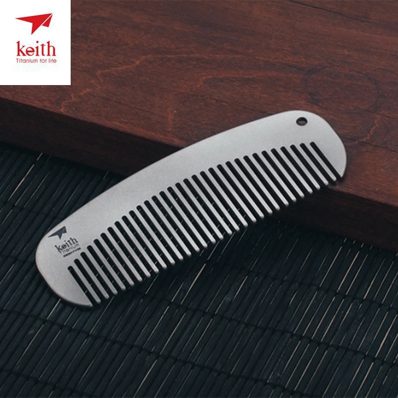 

Keith Titanium Travel Comb Outdoor Camping Hiking Travel Portable Comb Ultralight 24g Ti1731 Dropshipping