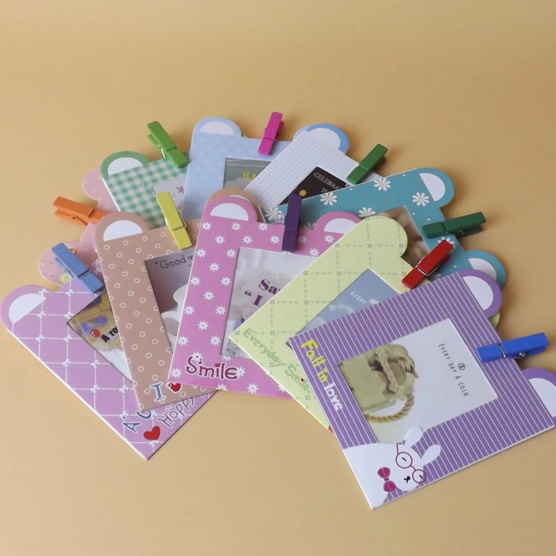Фоторамки 10 шт./лот 3 дюйма DIY настенная фоторамка для альбома фотографий смайлики