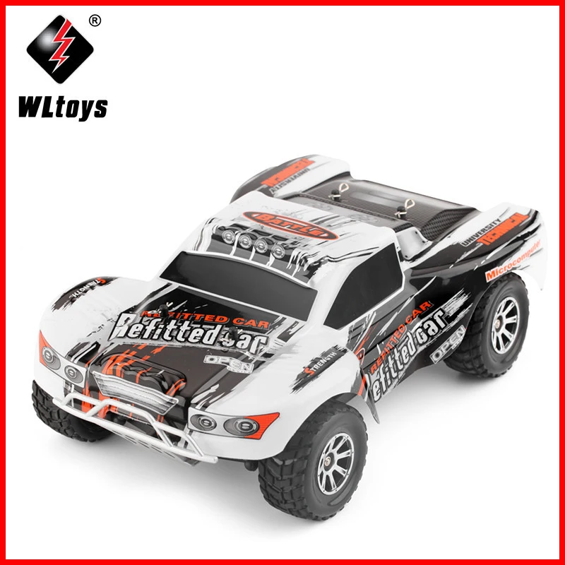 Original Wltoys RC Car A969 1/18 Scale Toys 2.4G 4WD 70km/h RC Drift Short Course Long Distance
