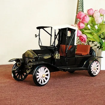 

L02 Black Archaize Car Model Home Table Decoration Ornaments Boy Gifts