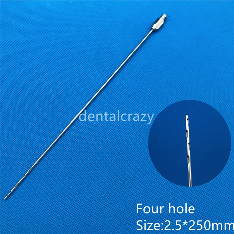 1 шт. нержавеющая сталь повернуть четыре отверстия канюля для липосакции красота Intrusment липосакции иглы