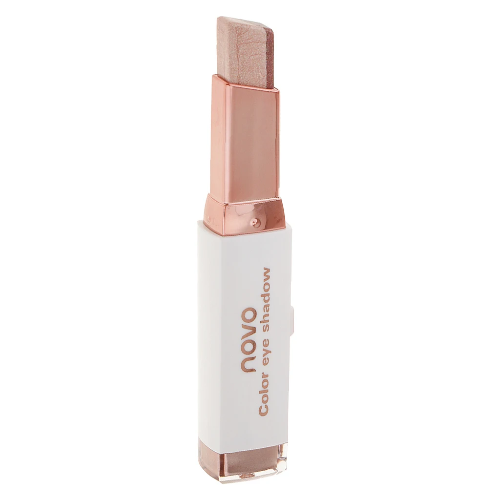 Women Fashion Two in One Makeup Eyeshadow Bar Shimmer Velvet Smoky Eye Shadow Pencil Pen Cosmetics Tool