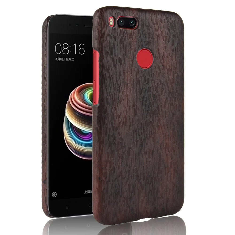Luxury Woodern Skin Retro Leather Case For XiaoMi 5X Cover Hard Shockproof Shell On Mi A1 Phone Cases Fundas Bag |