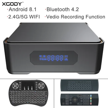 

Xgody A95x Max Smart Tv Box Android 8.1 2G 32G 4G 64G Amlogic S905x2 2.4g&5g Wifi Bt 1000m Support Video Recording Set Top Box