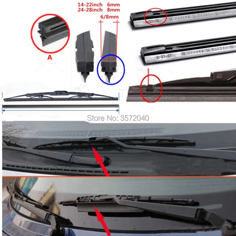 

Free shipping Car Windshield wipers blade Rubber strip for BMW MINI cooper F20 F10 F34 G30 Z3 Z4 M3 M4 M5 car Wiper accessories