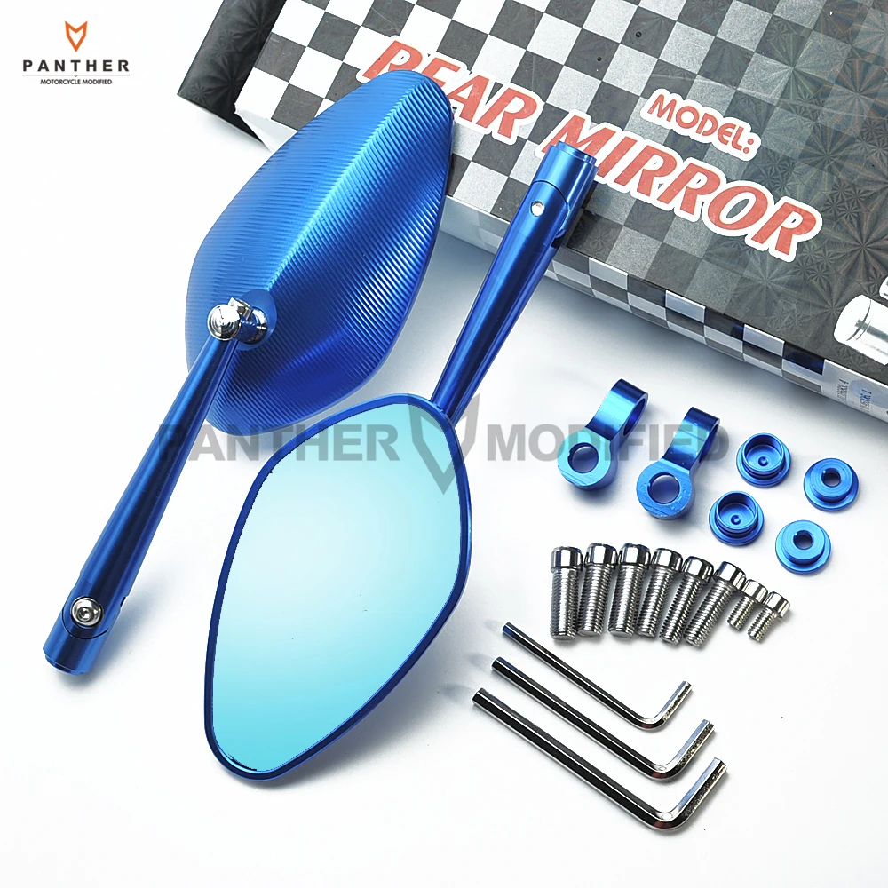 

Oval CNC all aluminum motorcycle rearview mirror case for YAMAHA FZ6 KAWASAKI ER-6N HONDA CB600F SUZUKI GSR750 KTM DUCATI