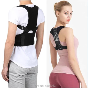 Back Posture Corrector Shoulder Lumbar Brace Spine Support Belt Adjustable Adult Corset Posture Correction Belt Body Health Care