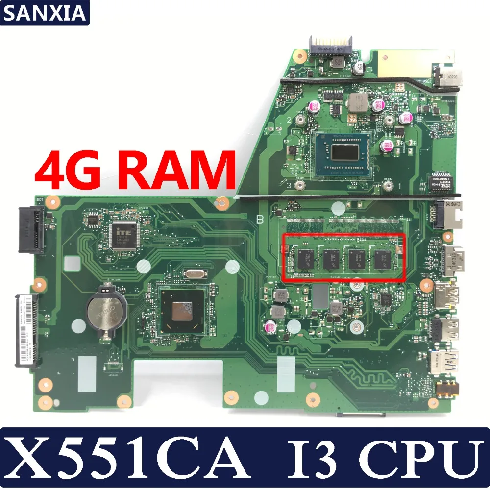 KEFU X551CA Laptop motherboard for ASUS X551CA X551CAP X551C X551 F551C F551CA Test original mainboard I3