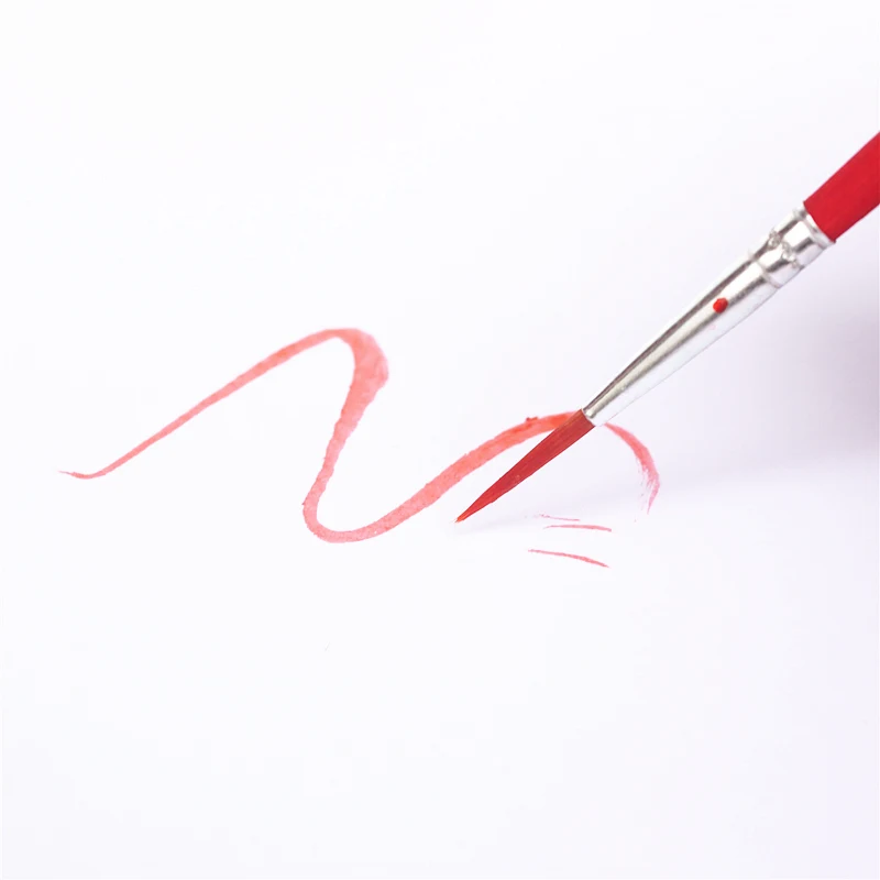 10Pcs small Gouache Watercolor paint Oil Painting Nail Art Pen Nylon yellow Hair Brushes Multi-functional soft Tip Pen