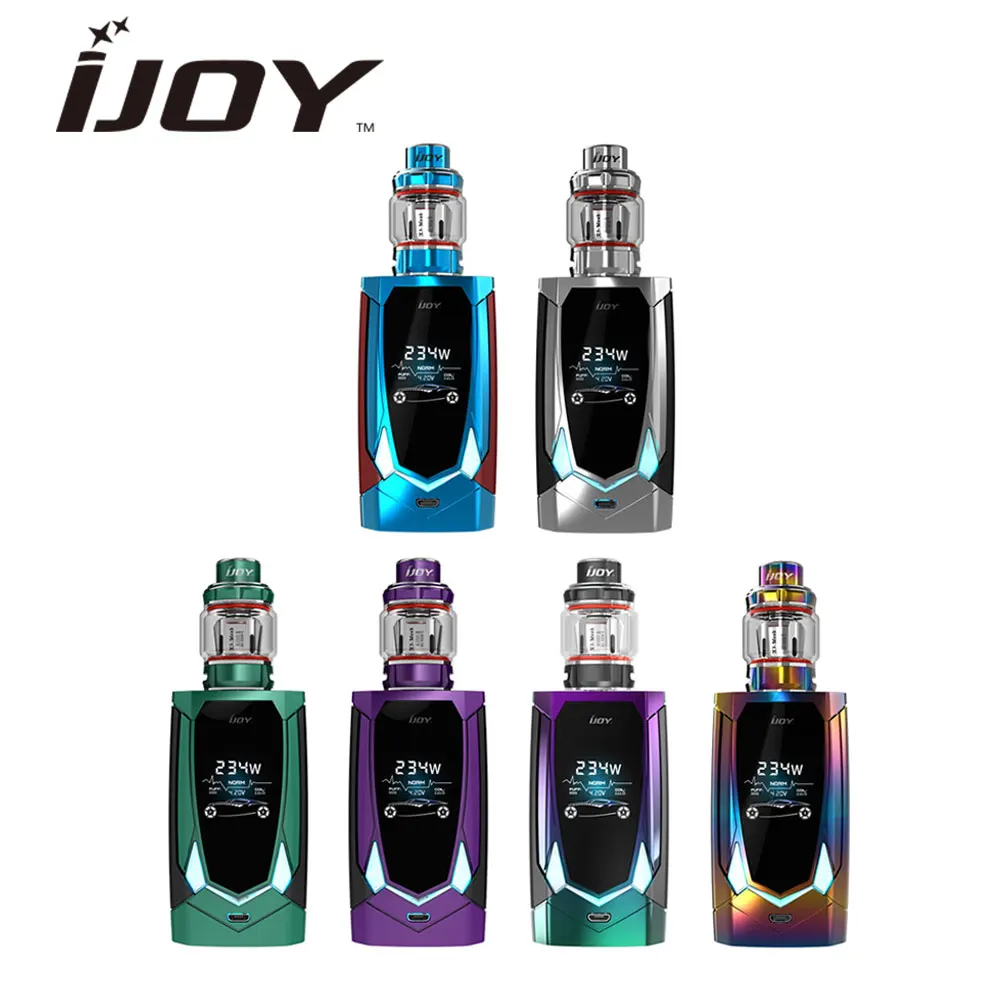 Горячая Оригинал IJOY Мститель 270 234 Вт TC комплект 3 2 мл/2 0 мл емкость бак W/234 Выход