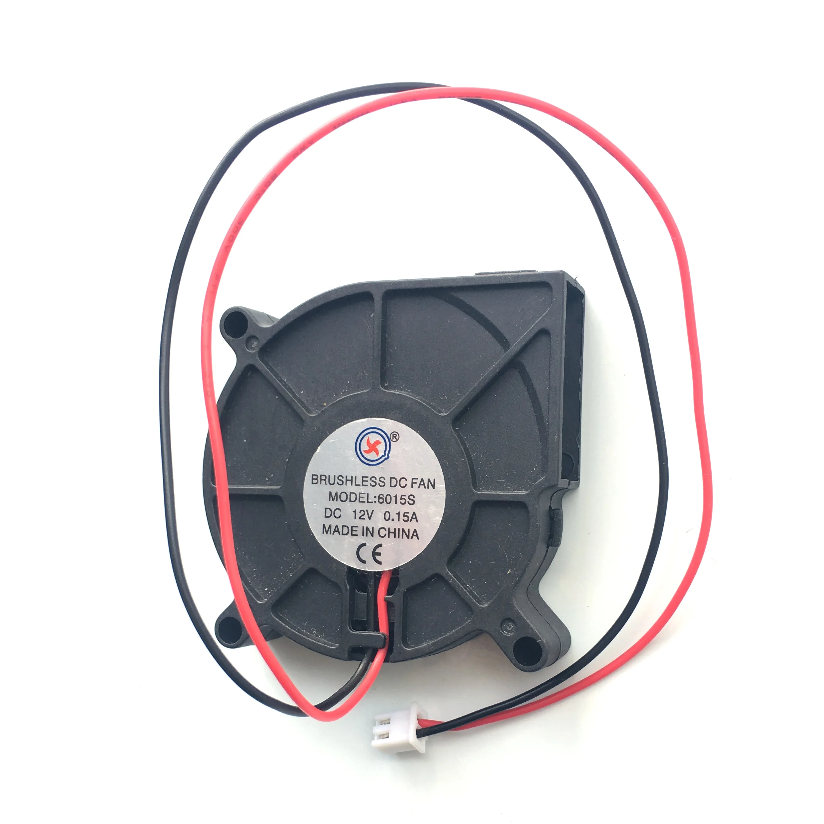 

5PCS DC 12V Fans 60mm x 15mm 2 Wires Turbine Brushless Cooling Blower Fan 6015S