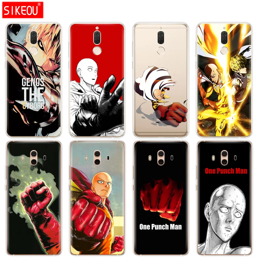 Силиконовый чехол для телефона Huawei mate 7 8 9 10 pro LITE anime One Punch Man|Бамперы| |