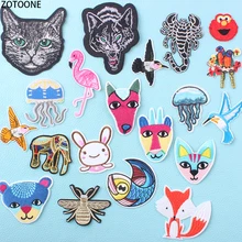 ZOTOONE Colorful Animal Flamingo Patches for Clothing Embroidered Patch for Clothes Stripe Garment Application Sticker Appliques ZOTOONE Colorful Animal Flamingo Patches for Clothing Embroidered Patch for Clothes Stripe Garment Application Sticker Appliques