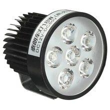 12 В 18 Вт светодиодный мотоцикл фары Вождение, точечный источник света Противотуманные фары черный