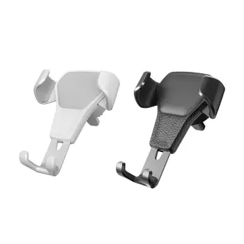 

Car Phone Stand Air Vent Mount Clip Universal Car Phone Holder Portable Imitation Leather Material Durable