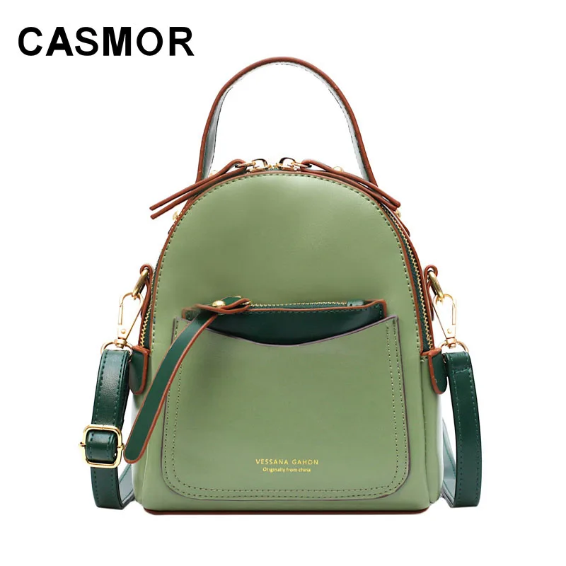 

CASMOR Mini Backpack for Teenage Girls Casual Cute Shoulder Bag 2019 New Small Female School Bag Women Fashion Backpack