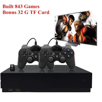 

HFES Retro Game Console, Entertainment System HD Video Game Console 32GB 800 Classic Games 4K HDMI TV Output with 2PCS Joystic