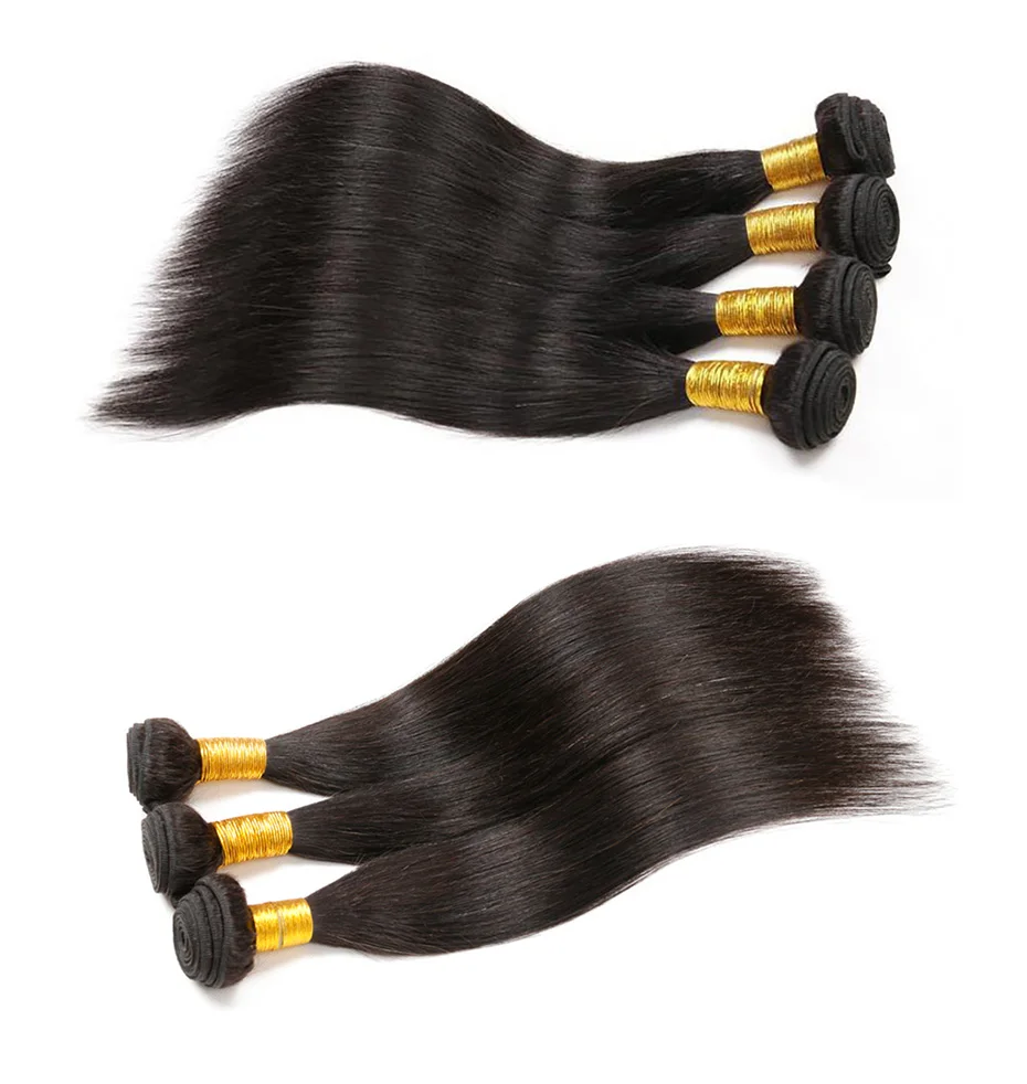 Alimice Brazilian Straight Hair 100% Human Hair Weave Bundles 8-30 Inch Natural Color Non Remy Hair Extensions Free Shipping (1)