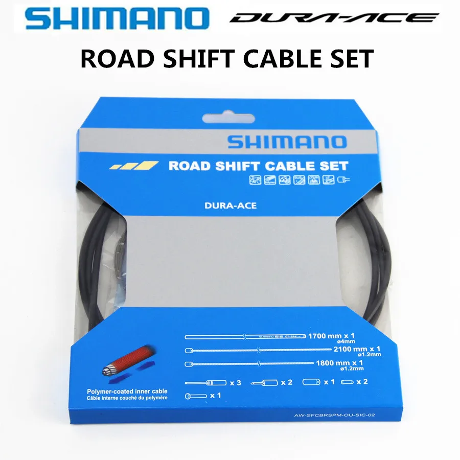 SHIMANO Road shift cable Dura Ace ULTEGRA R8000 105 5800 4700 R9100 9000 OT SP41 ROAD SHIFT CABLE SET SLR-полимерный внешний корпус