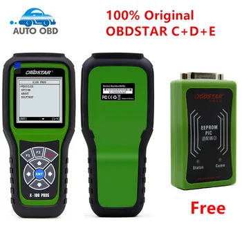 

100% Original OBDSTAR X100 PROS C+D+E model Key Programmer with EEprom Adapter+IMMOBILISER+Odometer Adjustment Replace X-100 Pro