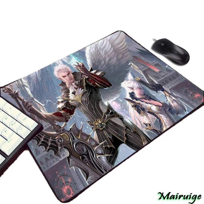 Mairuige So Beautuful Cool HD Wallpaper Pattern Print Lineage 2 Video Game Diy Pc Computer Gaming Mouse Pad for Decorate Desktop