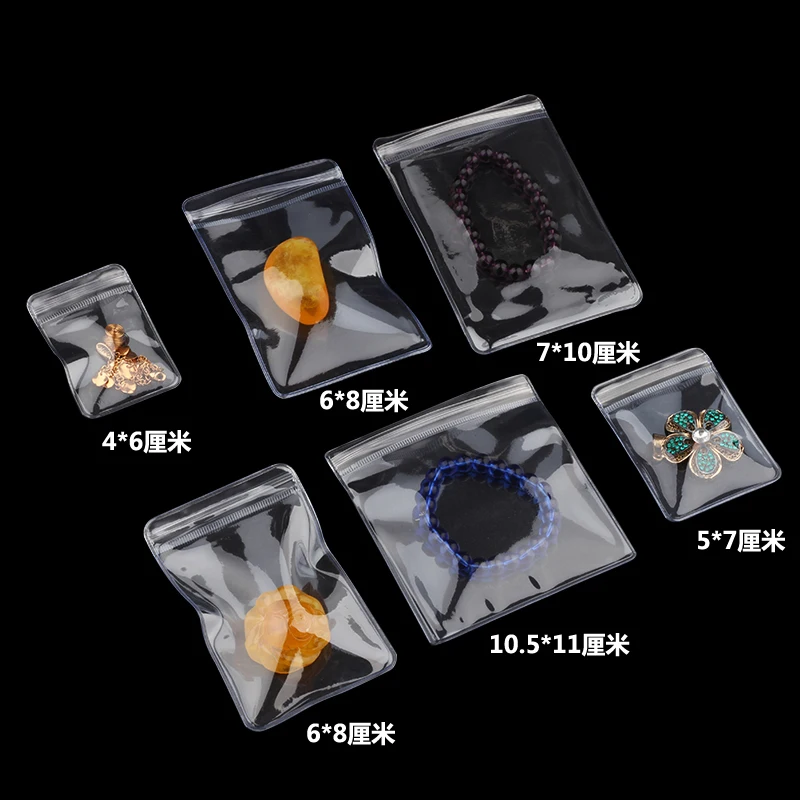 ПВХ Мягкая Молния Мешок толстые Ювелирные Изделия Упаковка Zip Lock Пластиковые
