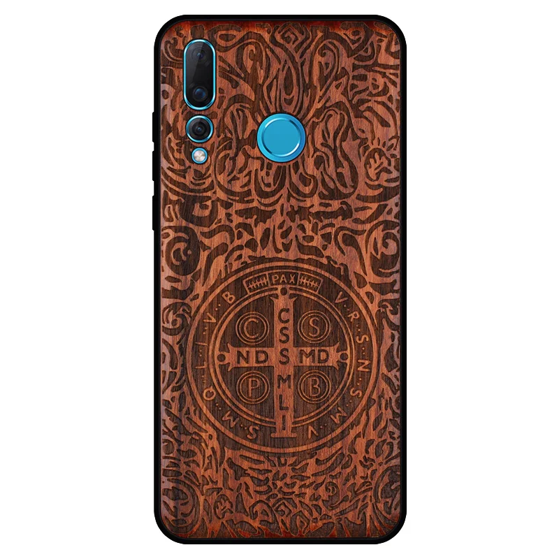 BOOGIC Original Wood Phone Case For Huawei Nova 4 Wood +TPU Cover For Huawei Nova 4 Ultra-Thin Wooden Coque Nova4 (13)