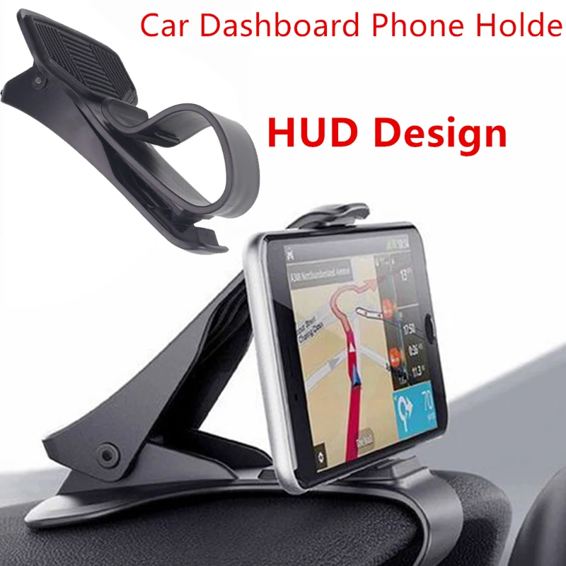

6.5 Inch ABS HUD Dashboard Mount Holder HUD Stents Car GPS Phone Convenient Stand Clamp Durable Mobile