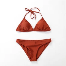 Lace Up Haute Swimwear Women 2019 Removable Bra Mid Waisted Push Up Padded Bathing Suits Triangle High-Quality Sexy Bikini Sale Lace Up Haute Swimwear Women 2019 Removable Bra Mid Waisted Push Up Padded Bathing Suits Triangle High-Quality Sexy Bikini Sale