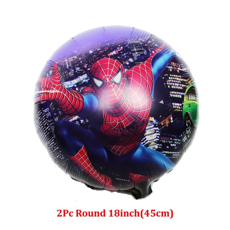 Супергерой Человек-Паук День Рождения принадлежности скатерть воздушные шары сувениры дети человек паук тематическая вечеринка на день рождения украшения мальчик набор - Цвет: balloon