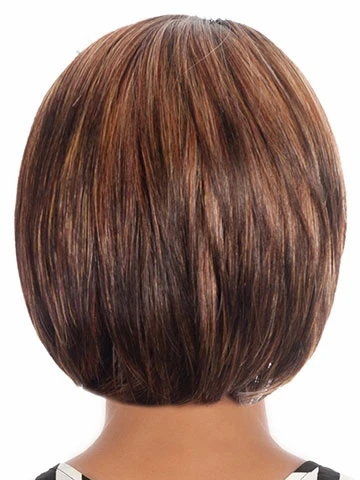 Auburn Hair Blonde Highlights Wigs Bob Synthetic Hair Short Wigs