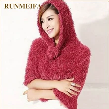 Модный женский зимний волшебный шарф, Мягкая шерстяная Пашмина, вязаная накидка из древесного угля Yrd, теплые удобные шали из пашмины