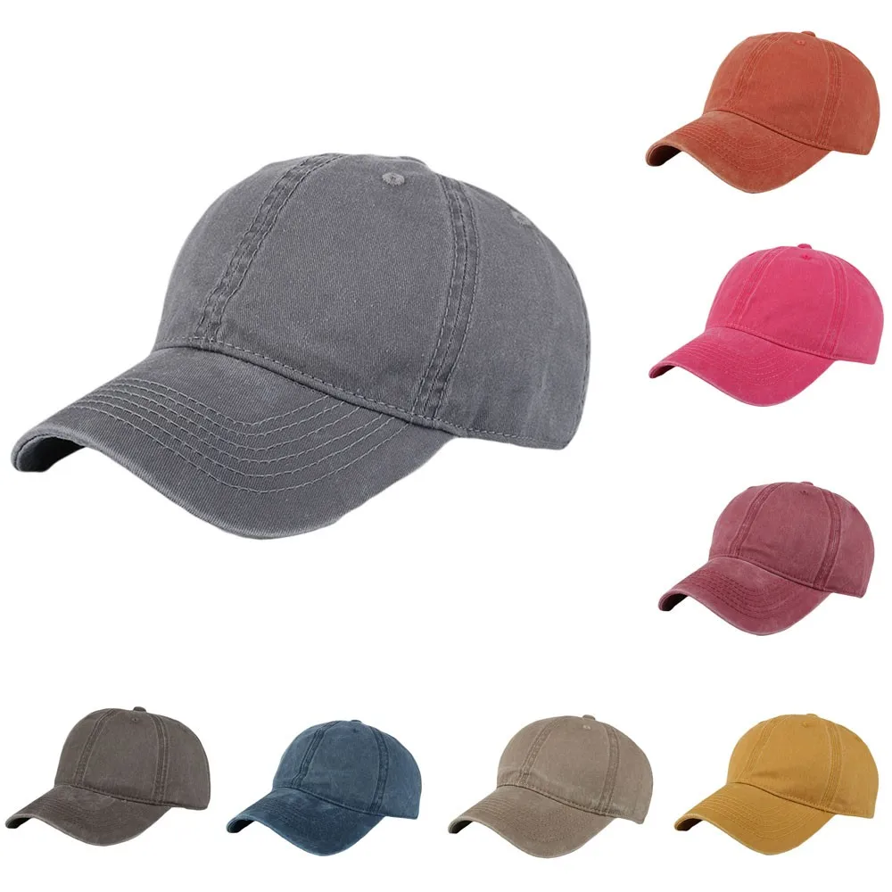 Новинка hatFashion Женская и Мужская Регулируемая прочная чашка цветная бейсболка с